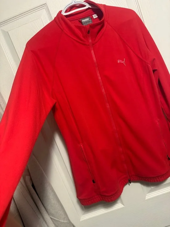 Puma Red Full-Zip Track Jacket - Picture 5 of 10